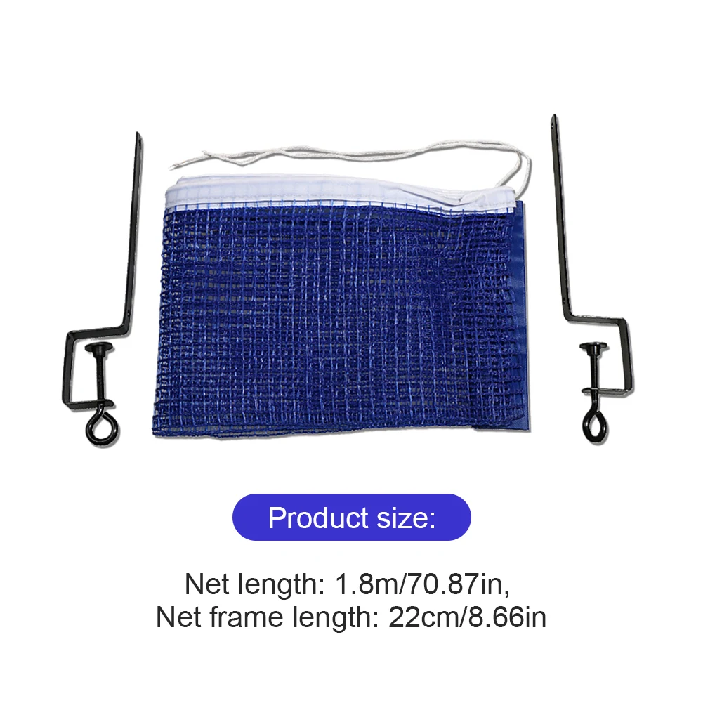 Table Tennis Net with Adjustable Rack Portable Replacement Net Practice Ping Pong Net Ping Pong Training Accessories