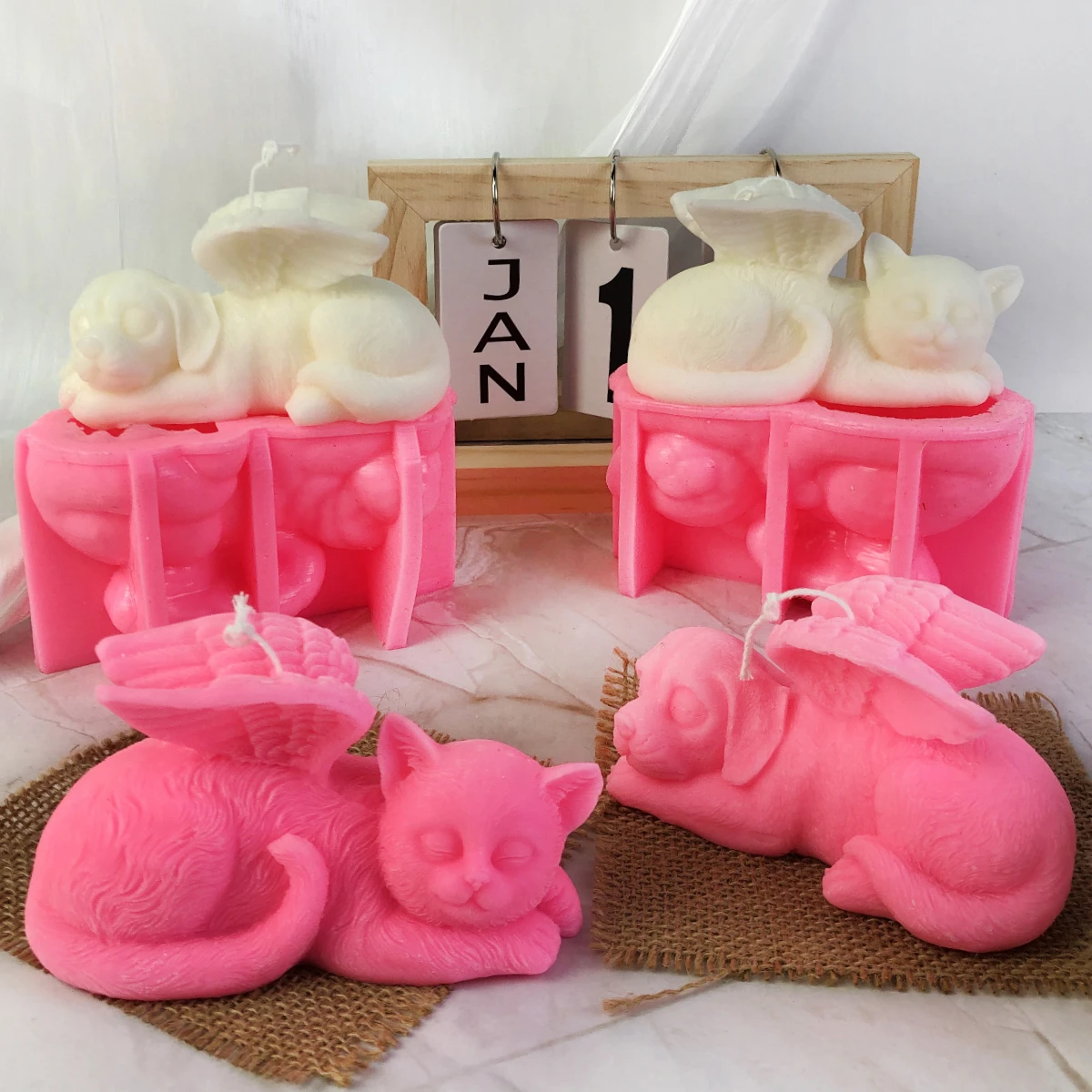 Stampi In Silicone Per Sapone E Dolci A Forma Di Colonna - Multiforma Riutilizzabile Per Torte, Cioccolato E Gelatine - 2
