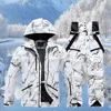Winter Ski Suit Set Cold Snowboard Men/Women Double Board Hooded Skiing Ski Suit Waterproof Windproof Outdoor Skiing Jacket/Pant 1