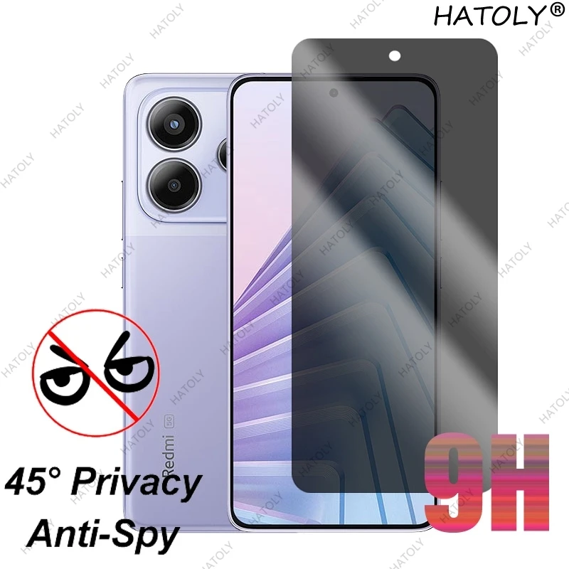 Redmi Note 14 5G Privacy Protective Tempered Glass & Camera Lens Film