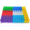 Transparent Brick 1x1 Round with Open Stud Colorful Building Block MOC Parts Toys For Children Compatible 3062/30068 100pcs/Lot 1