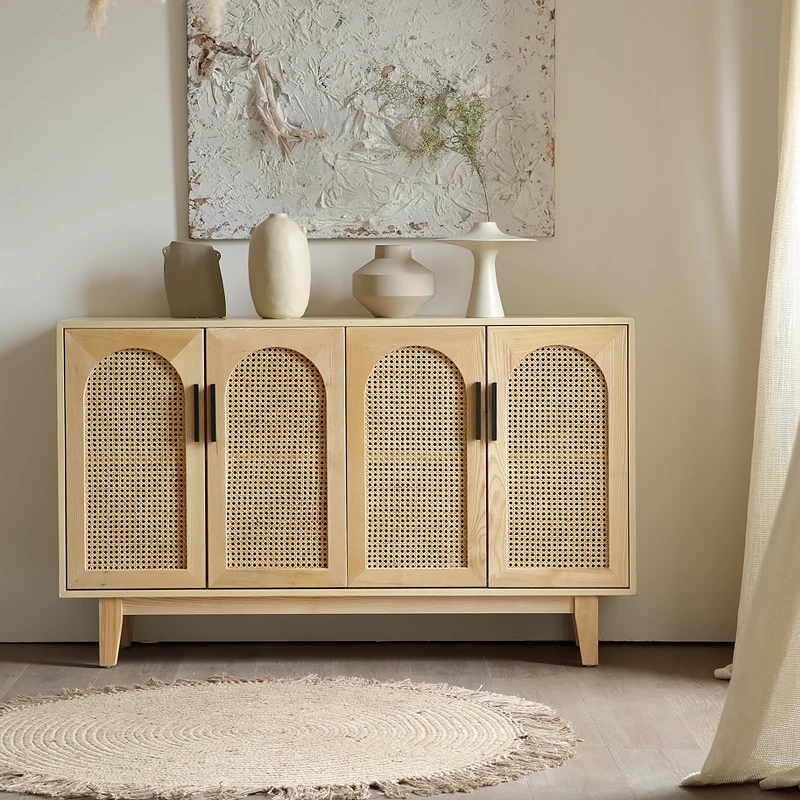 

Rattan Armoire Living Room Cabinets Sideboard Open Home Shelf Living Room Cabinets Credenza Drawers Armario De Madera Furniture
