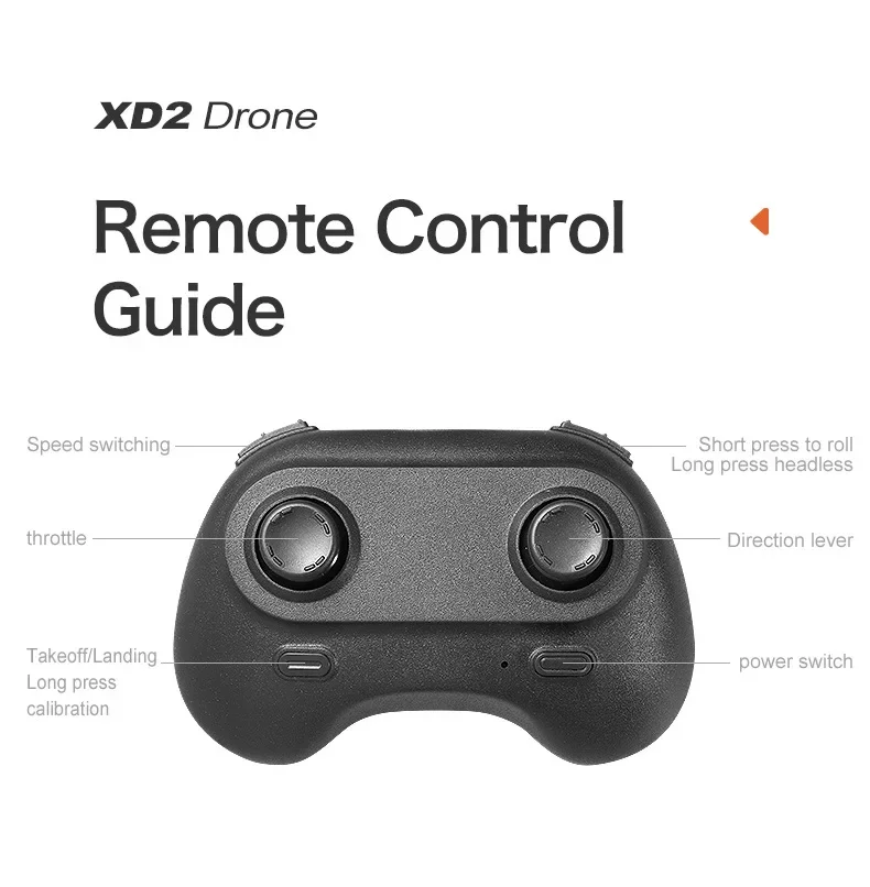 XD2 Mini Pocket toys Crash Resistant 2.4G Four Axis Aircraft 360 ° Rotating Rolling Remote Control Toy Mini Drone Birthday Gift