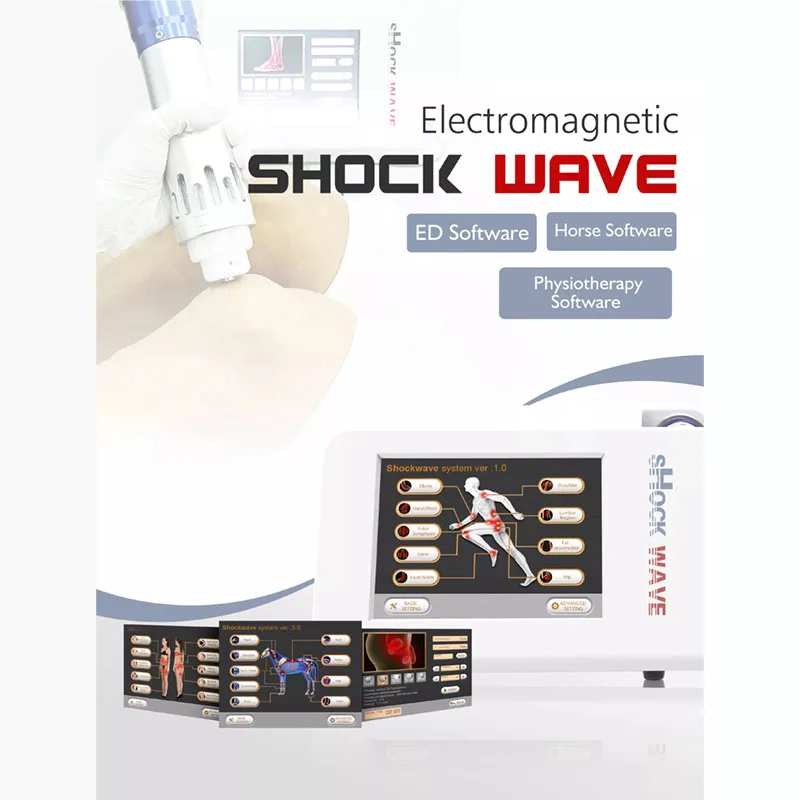 Physical Therapy Equipment ED Treatment Electromagnetic Extracorporeal ShockWave Therapy Machine Pain Relief Body Relax Massager erectile dysfunction treatment equipment focused radial extracorporeal radial shockwave therapy device