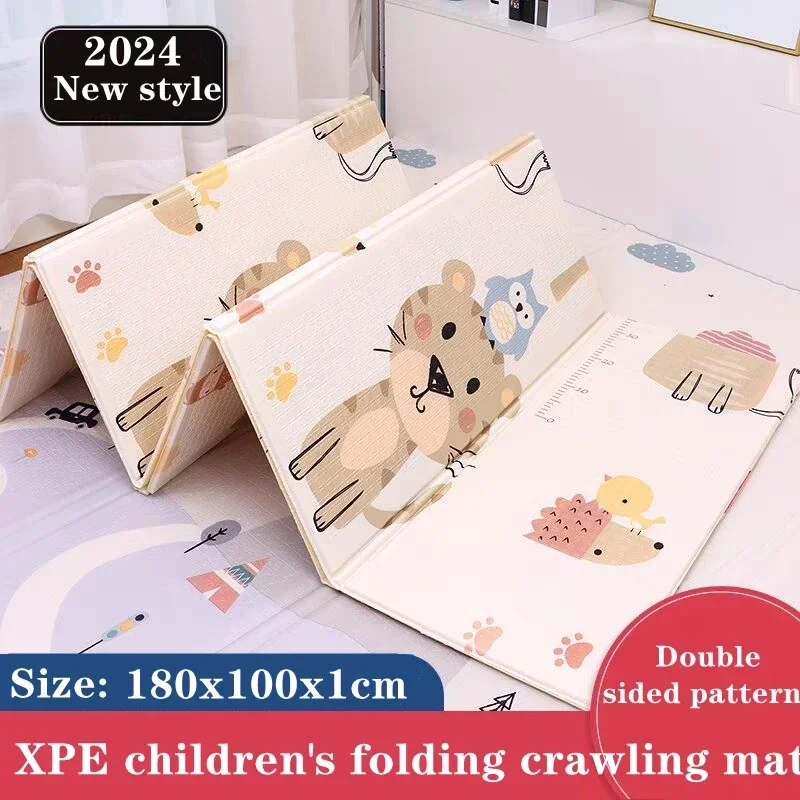 Non-Toxic Foldable Baby Play Mat Educational Children's Carpet in The Nursery Climbing Pad Kids Rug Activitys Games Toys 180*100