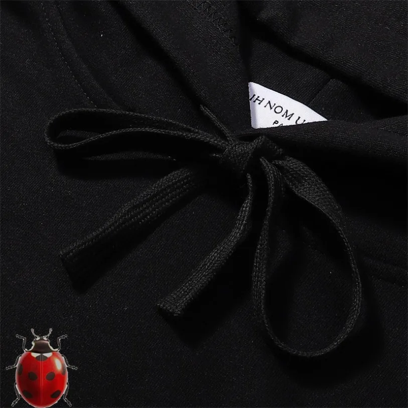 IH NOM UH NIT Close Eye Man Knit Masker Pearls Flower Print Hoodies Men Women High Quality Oversize Casual Cap Sweatshirt