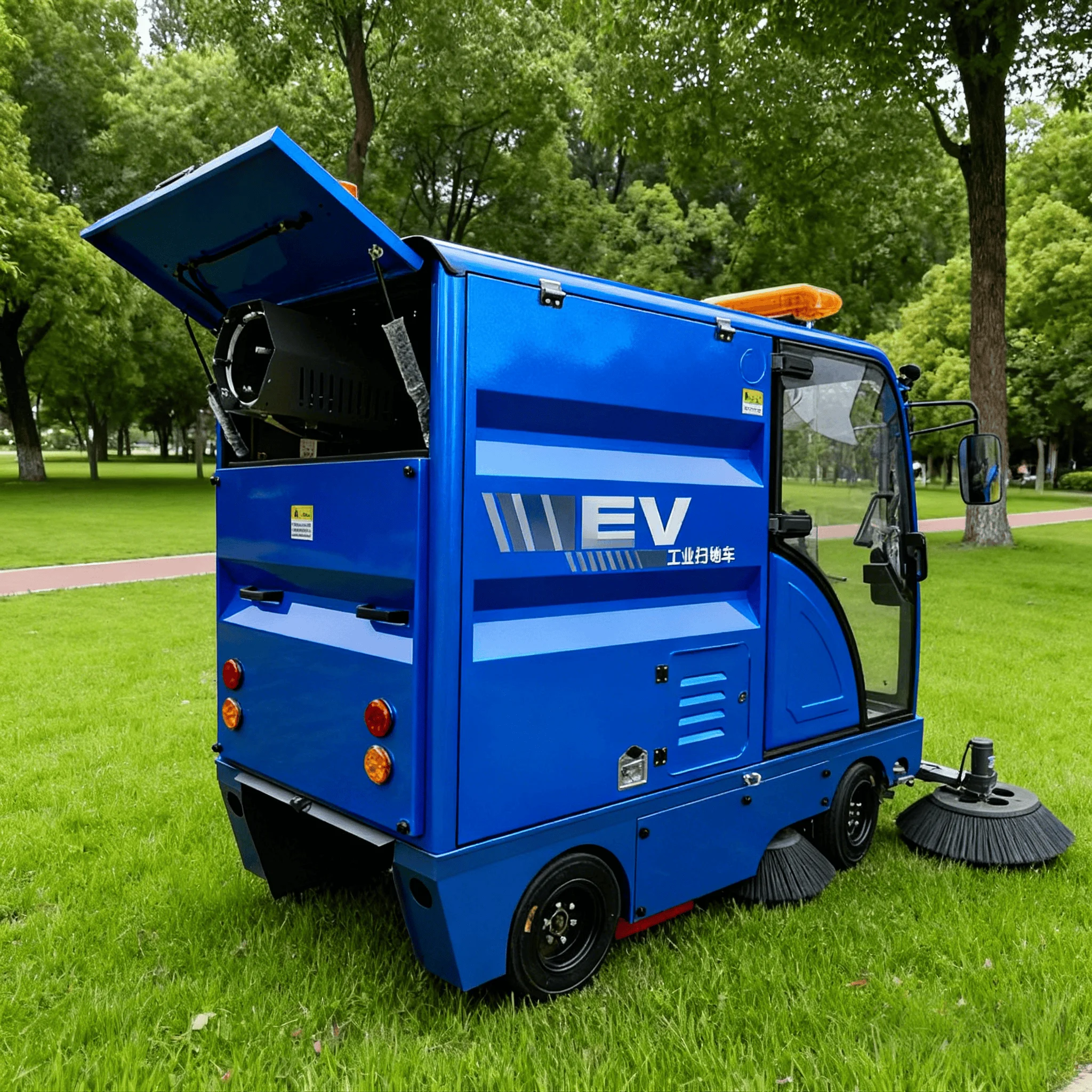 Electric Ride-On Road Sweeper Truck C0nTour DEY X5 3000W Self-Propelled New Vacuum Municipal Commercial Use 2