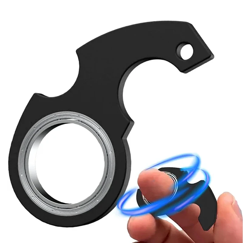 Creative Keychain Fidget Spinner Fidget Toy Sensory Fidget Toy Anti Stress Toy Keychains Key Rings for Anxiety Autism ADHD
