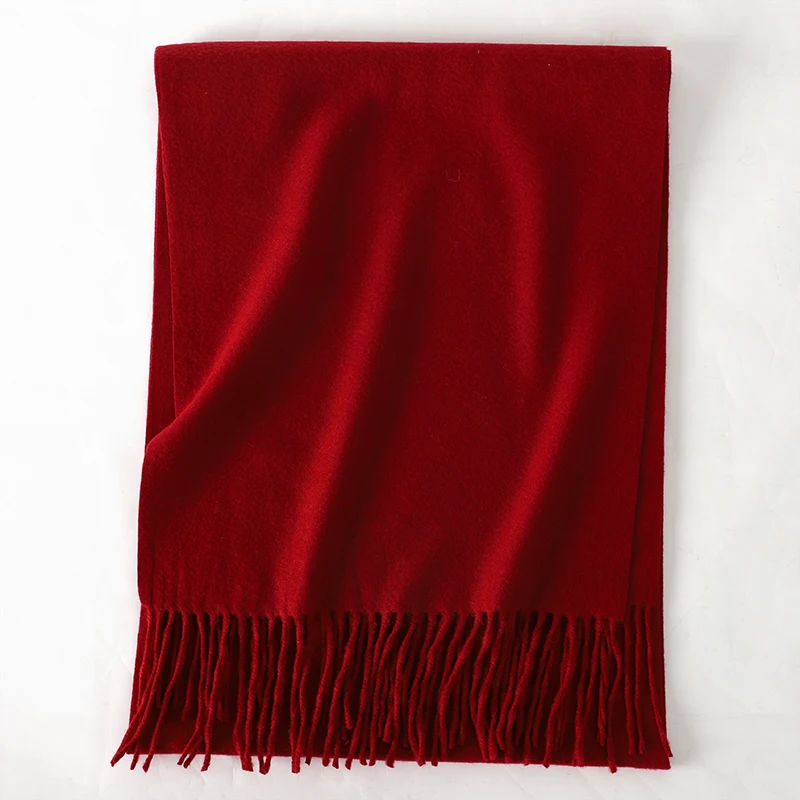 63 farben Solide Frauen Winter Schal Warme Chunky Kaschmir Schal Outdoor Luxus Quasten Pashmina Bufanda Dame Wrap Winddicht Schals – Detail 19