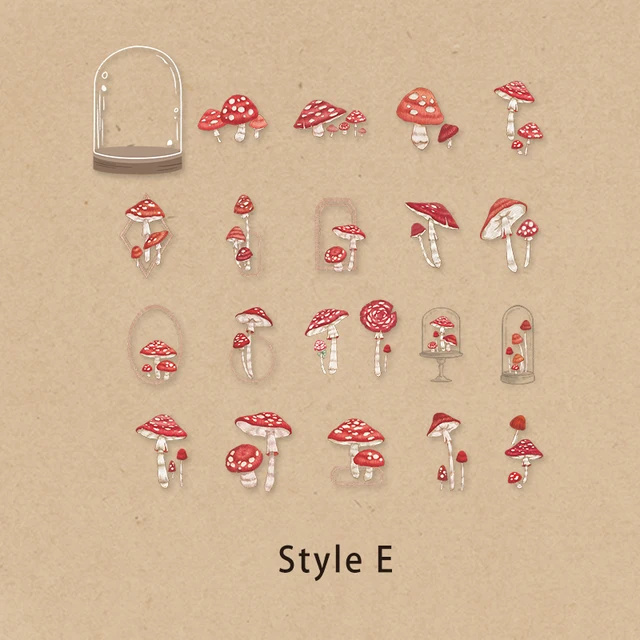 Mr.paper 6 Styles 20 Pcs Periodical Ins Washi Stickers Book for Kids Gift DIY Scrapbooking Decals Diary Ablum Stationery E