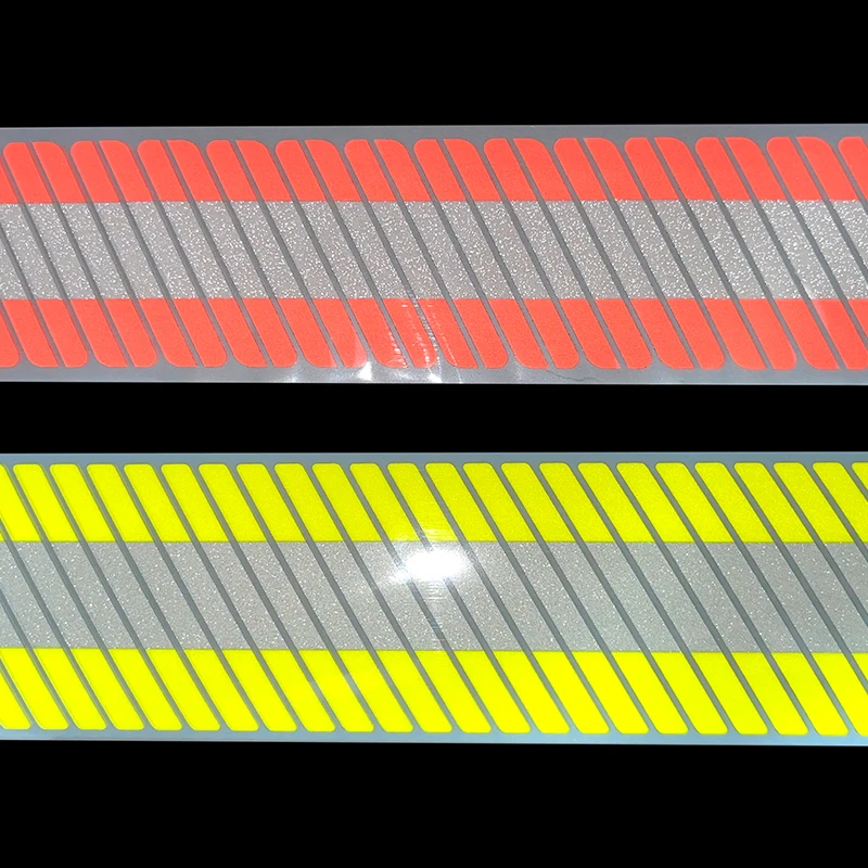 VOOFENG Segmented Reflective Luminous Tape Heat Transfer Film Vinyl Iron on Safety Clothes Warning Tape 5cm*3m/5m
