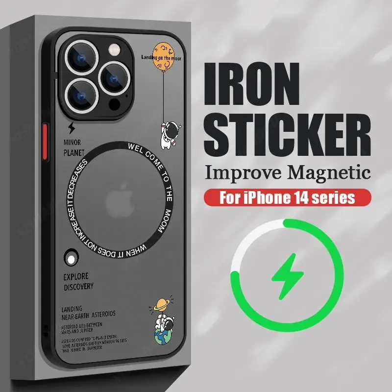 Luxury Magnetic Astronaut Shockproof Slim Case - Hard Back Cover