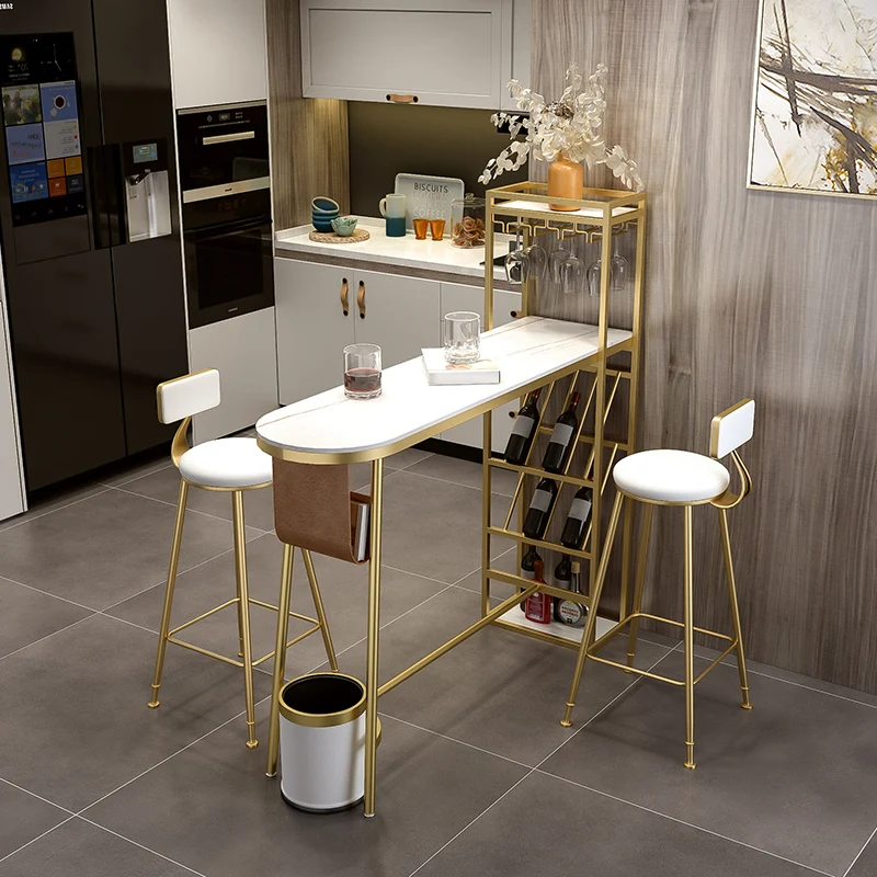 

Каменная тарелка, барный стол, простой современный бар, Скандинавская перегородка, стойка для вина, высокий барный стол, высокий барный стол для балкона