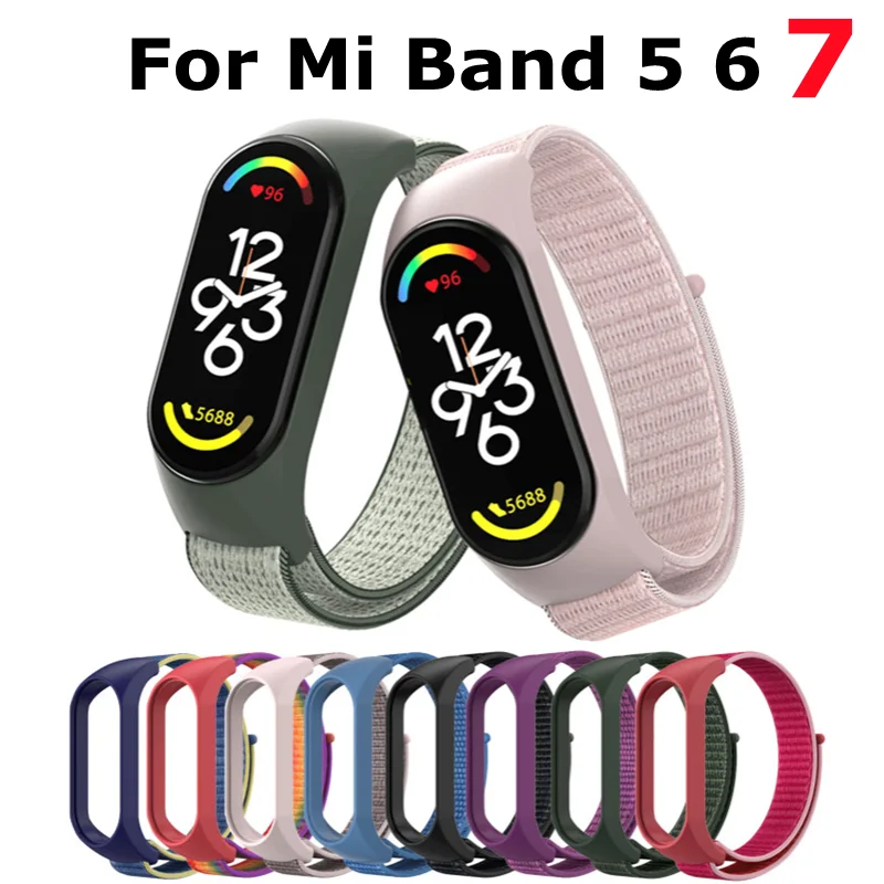 Reloj inteligente Original de Nylon reemplazable Pulsera para Xiaomi mi  band 4 correa de Nylon deporte Pulsera para mi band 3 mi band 4 Smart Watch  correa Pulsera inteligente Xiaomi mi band