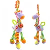Baby Toys Rattles Giraffe Animal Caterpillar Stroller Hanging Handbells Plush Infant Educational Teether Newborn Toddler Gifts 6