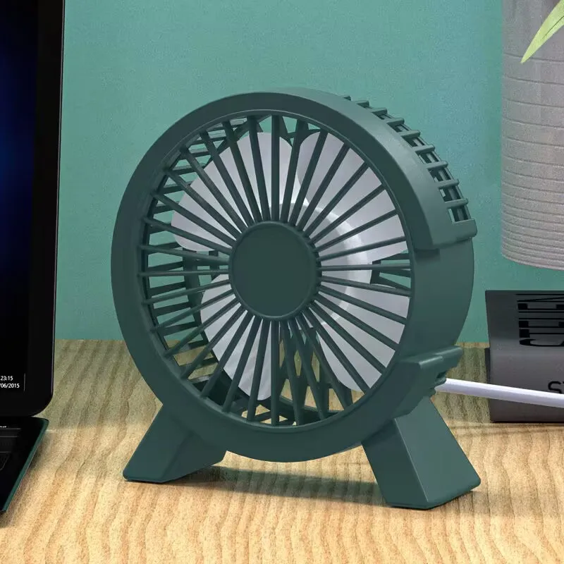 Mini USB Rechargeable Table Fan Portable Small Cooling Fan for Student Dormitory Computer Desk Home Office Summer Air Cooler 1