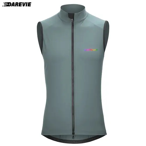 DAREVIE Cycling Vest Windproof Cycling Wind Gilet Waterproof 2 Way Zippers Cycling Windbreaker Back Zipper Pockets Men Women - Image 8