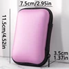 Compact Cable Organizer Case โ Pink Travel Storage Pouch for Chargers, Earphones & Accessories