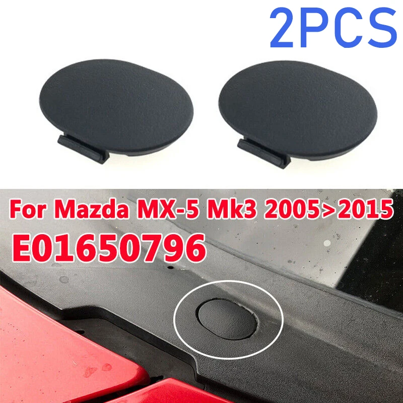 

2pcs Mx5 Windscreen Cowl Grille Water Leak Repair Cap Cover Kit For Mazda Mx-5 Mk3 Nc 05-15