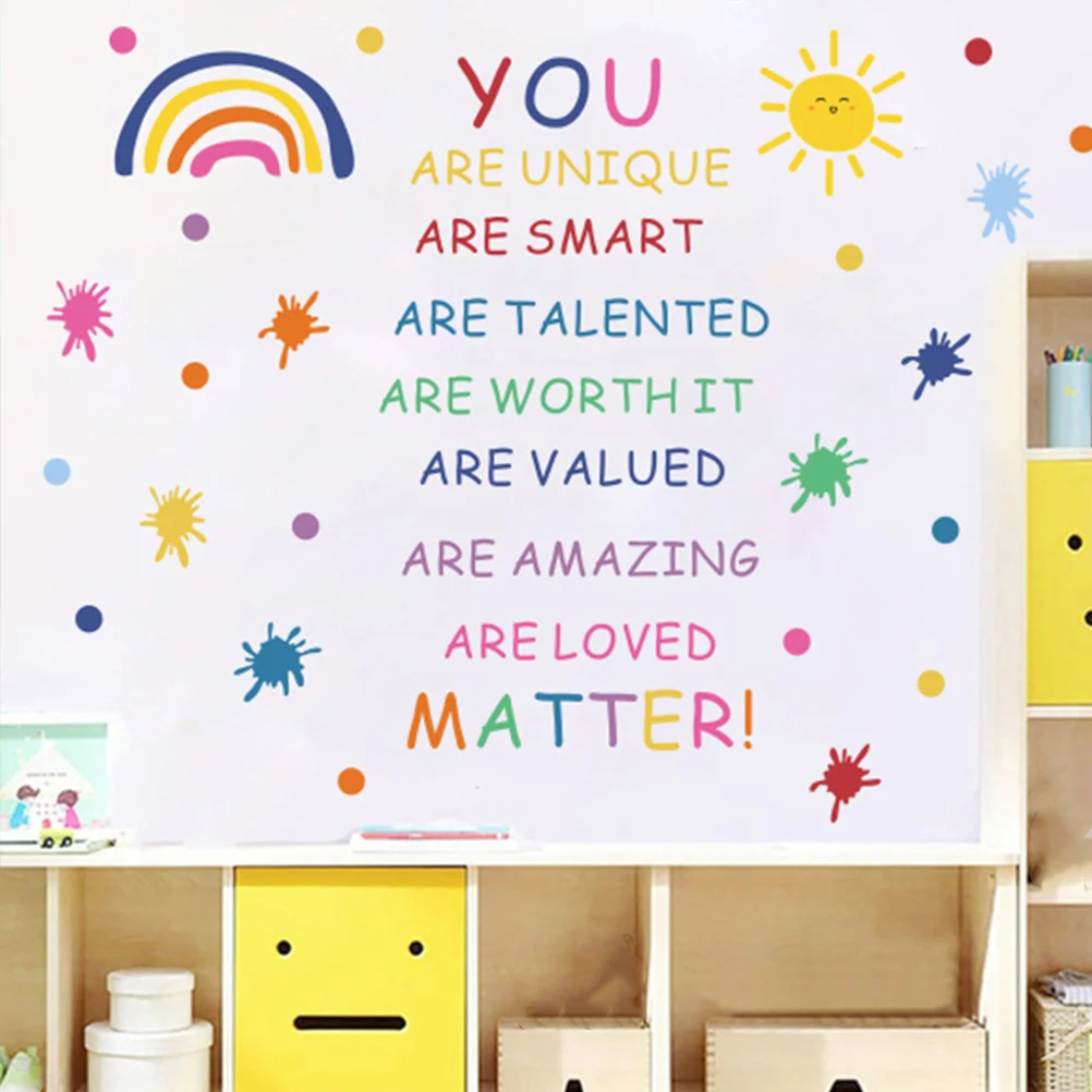 

1 Set Inspirational Words Stickers Motivational Wall Stickers Bedroom Wall Decals Room Wall Decors