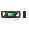 Compact Inclinometer Digital Inclinometer Angle Finder Gauge Spirit Level Bottom Magnet Data Hold Bright LCD Display 6
