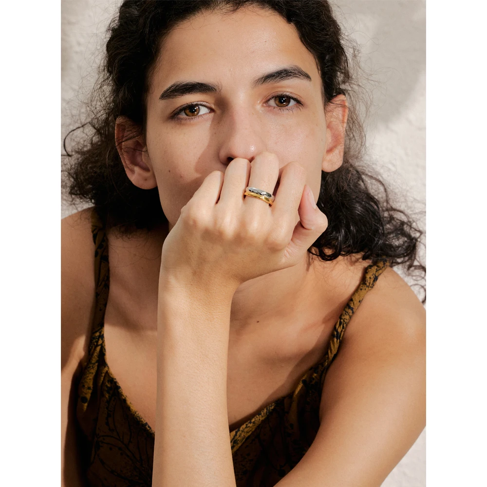 Yhpup Stainless Steel Ring for Women