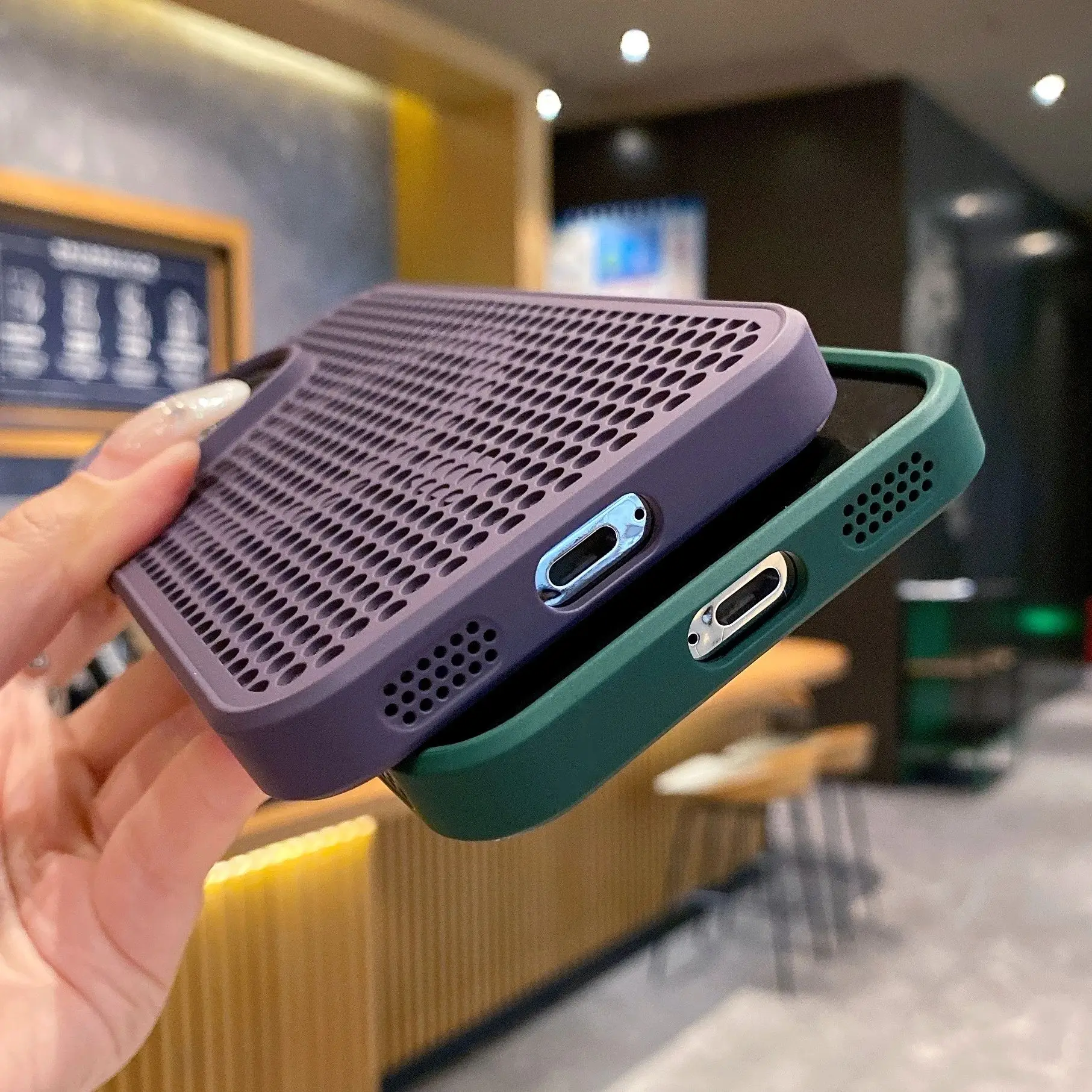 Enhanced Cooling Matte Shockproof Hard Back Cover with Heat Dissipation Mesh