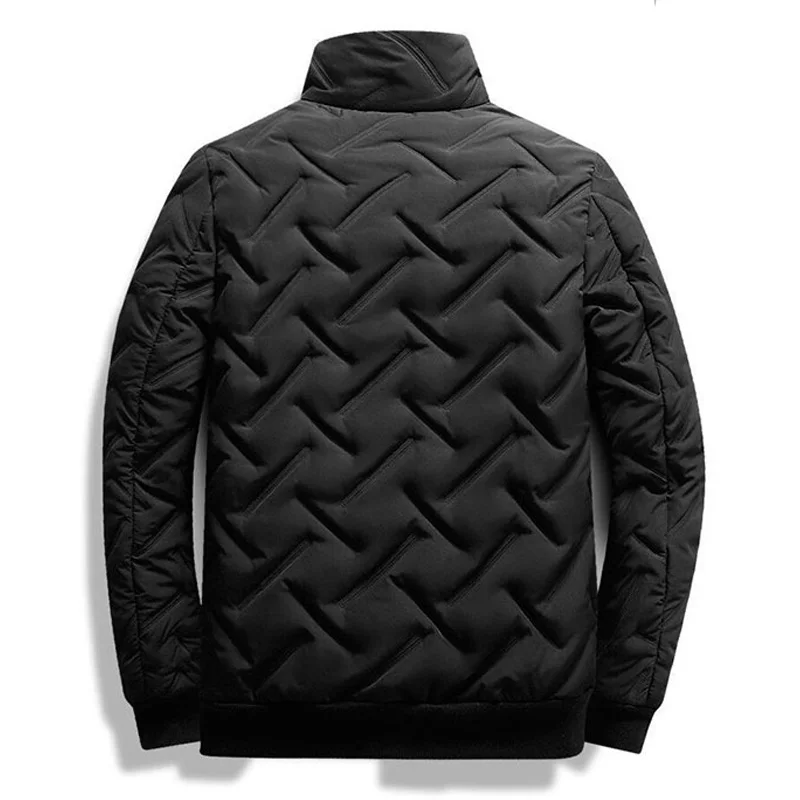 Parka Coat Men's Jacket Coats Autumn Winter Casual Solid Lightweight Parkas Long Sleeve Zipper Padded Men Parka Comfort Warm Men's Jackets