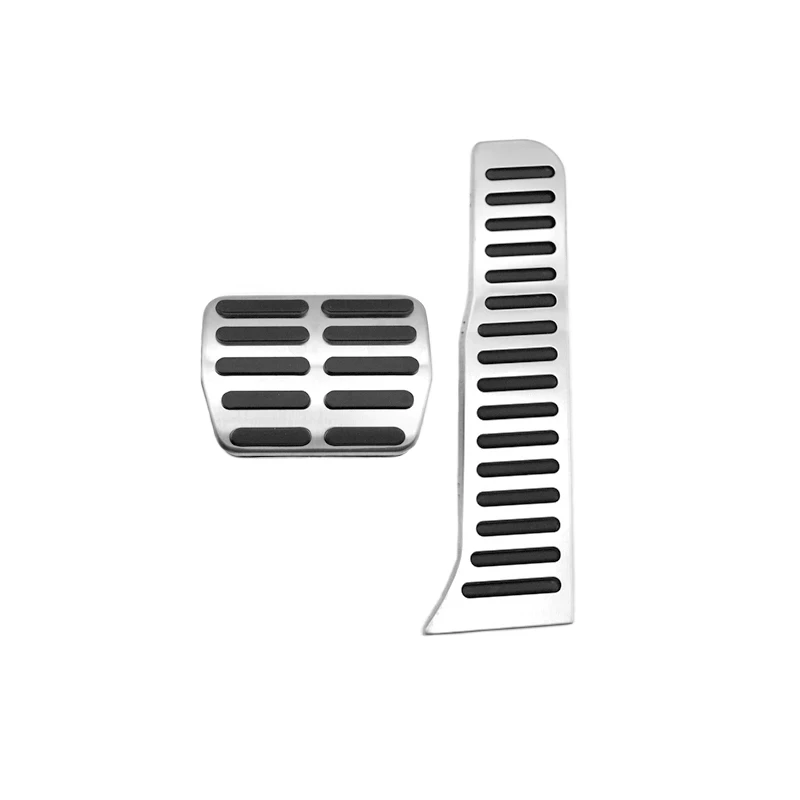 Car Foot Pedals Rubber Anti-skid Pedal Cover Stainless Steel Pedal for Audi A3 8P 2003~2013 2004 2005 2006 2007 2008 2009 AT MT