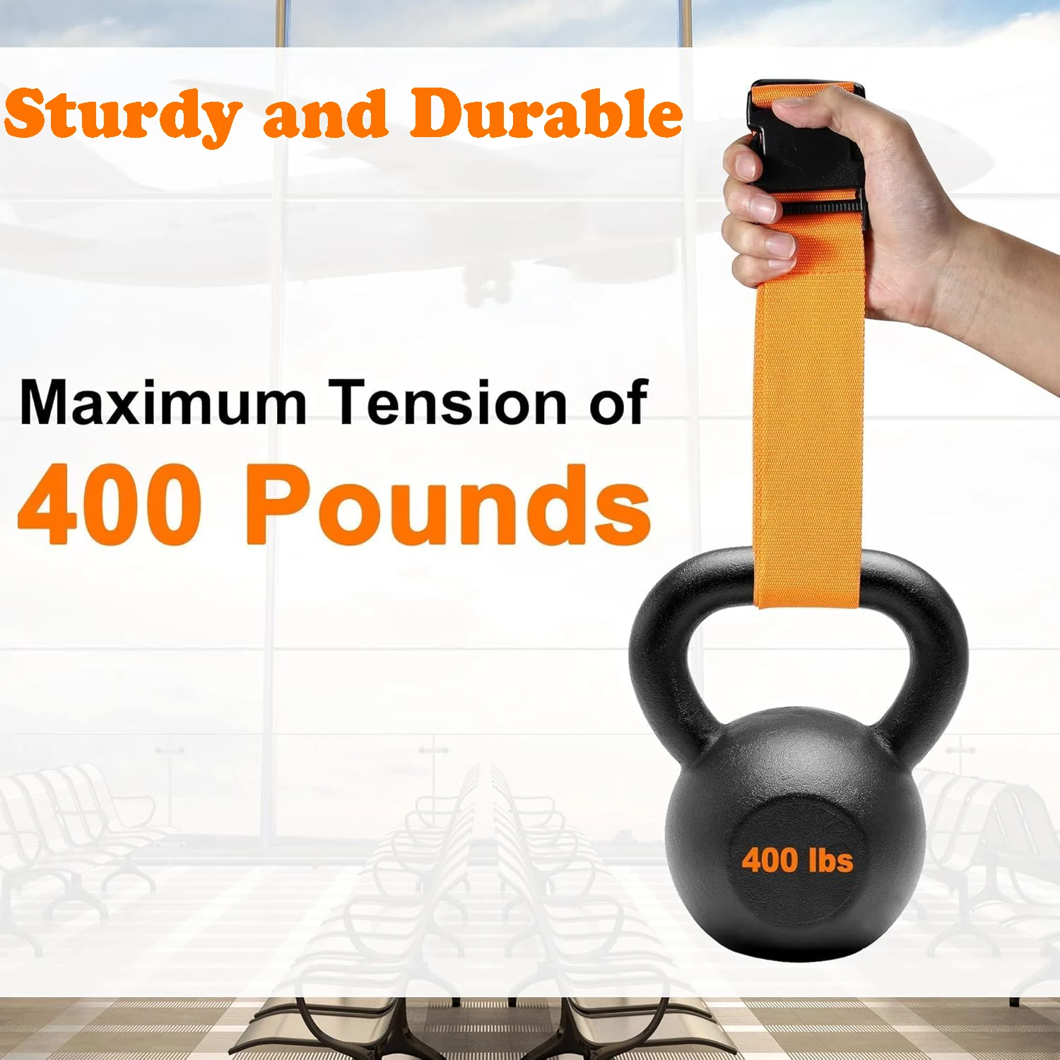 2 Piece Luggage Strap for Suitcases Bundling Packing Belt Suitcase thumbnail 7
