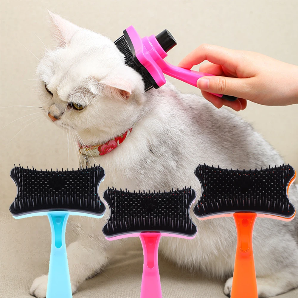 Pet Cat Dog Grooming Brush Comb Hair Removes Pet Hair Comb Self