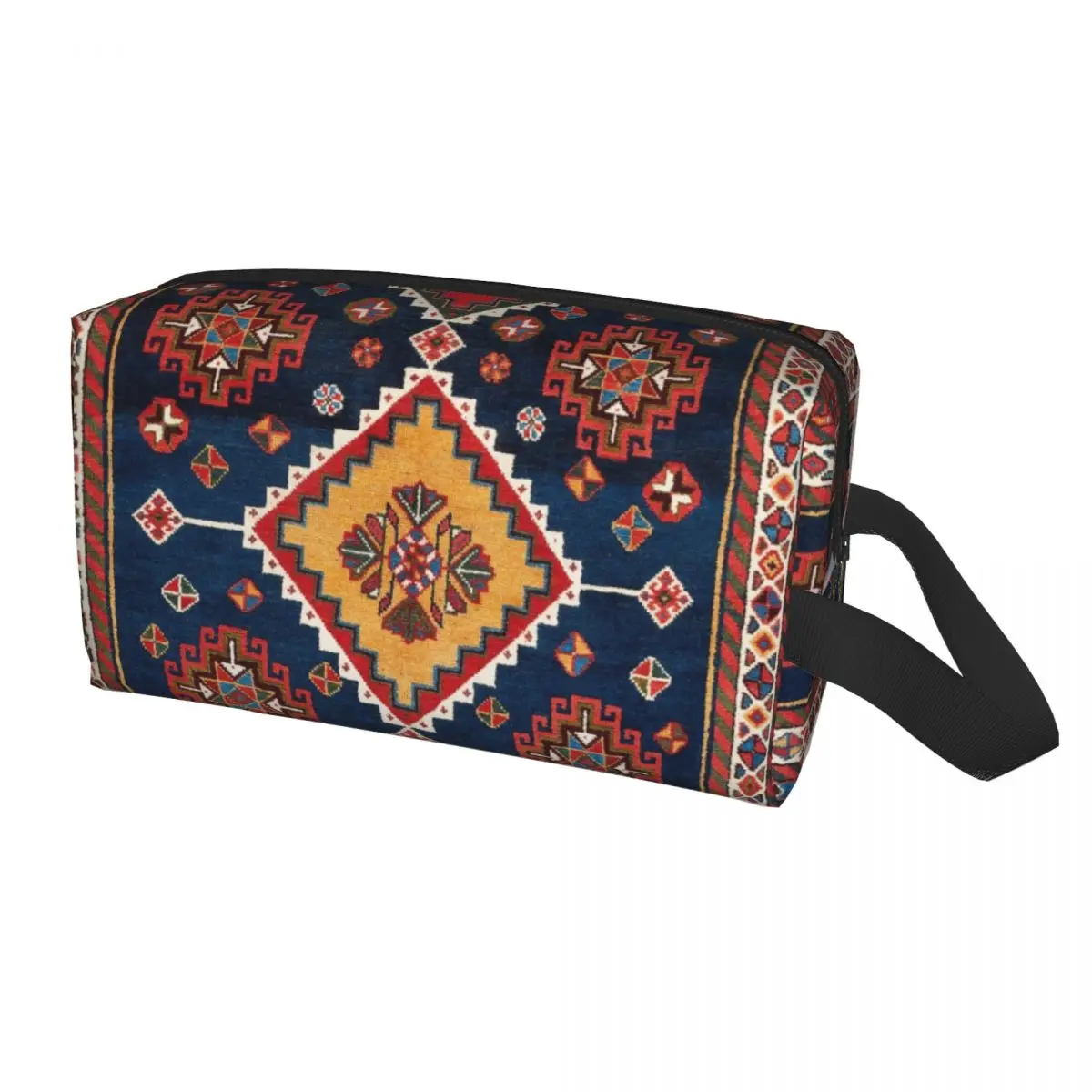 

Antique Persian Rug Bohemian Print Cosmetic Bag Kawaii Large Capacity Geometric Ethnic Kilim Makeup Case Storage Toiletry Bags