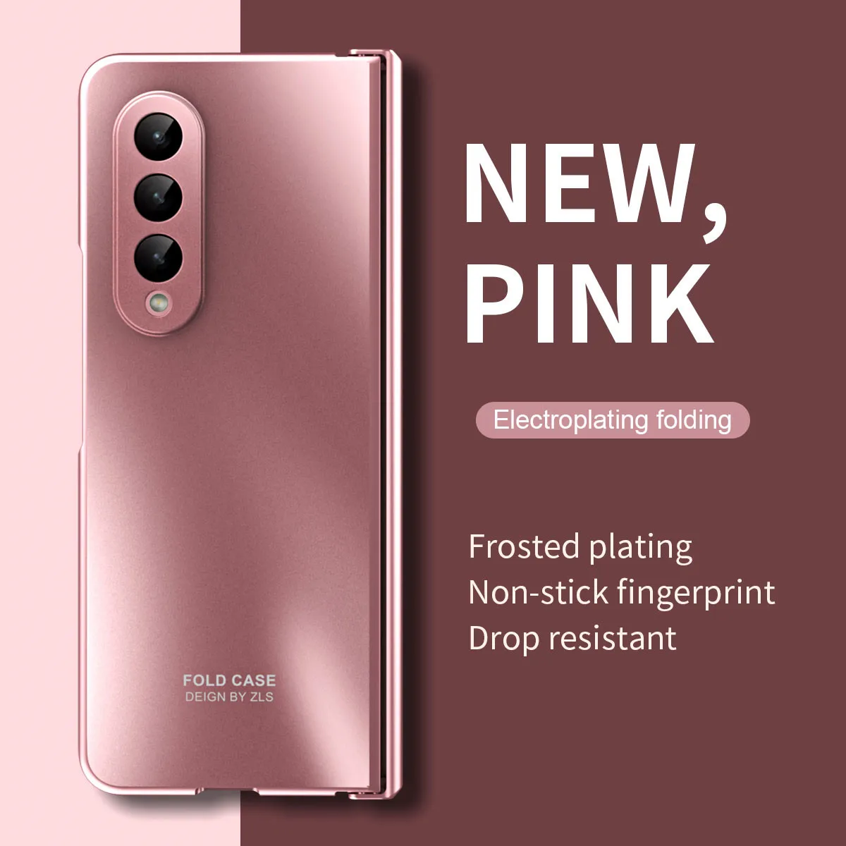 

For Samsung Z Fold 3 Non-Fingerprint Full Body Case for Samsung Galaxy Z Fold 3 Fold3 5G Folding Glass Film Bag