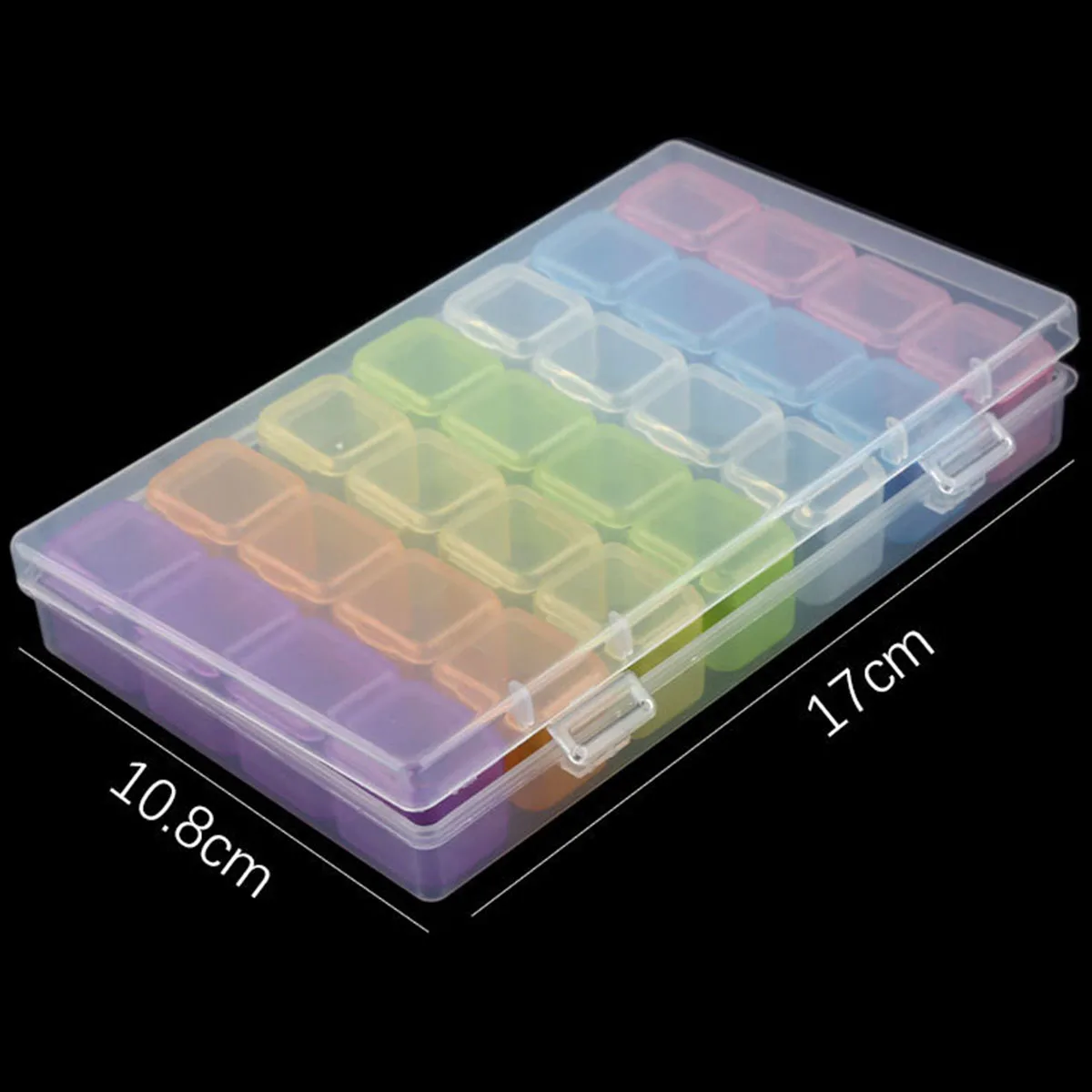 28/56 Slot Adjustable Plastic Storage Box Storage Box Case for Jewelry Diamond Painting Craft Bead Pill Holder Tool