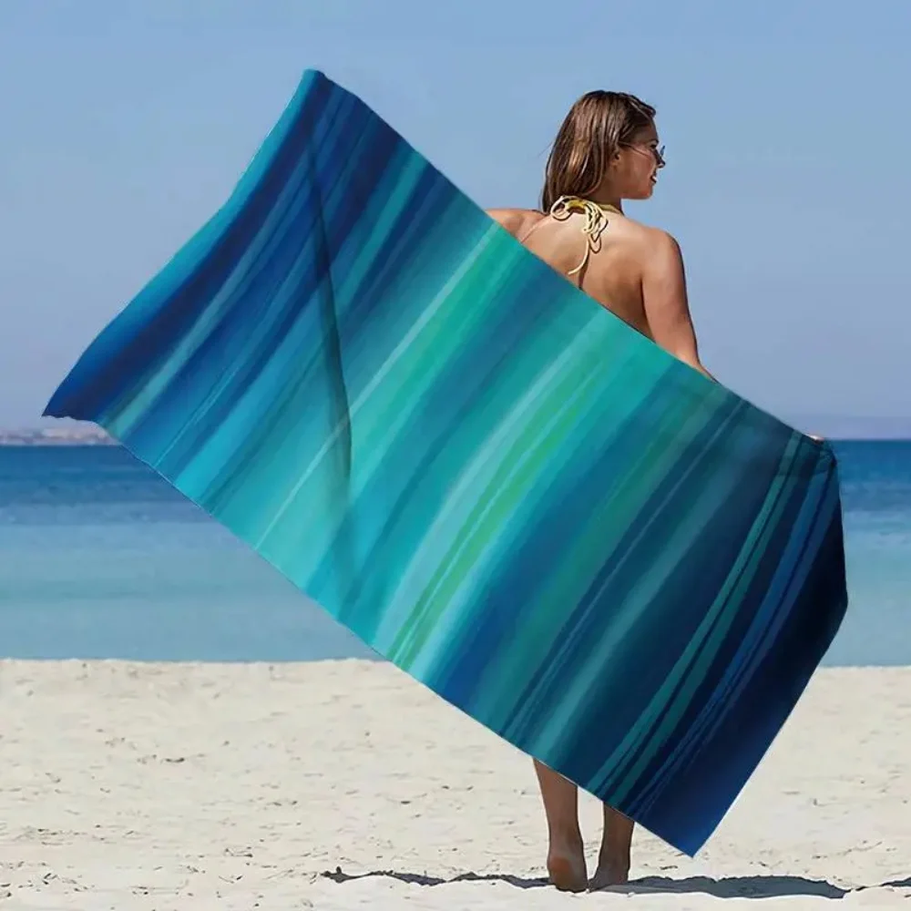serviette de plage, microfibre, séchage rapide, absorbante, multiple activités