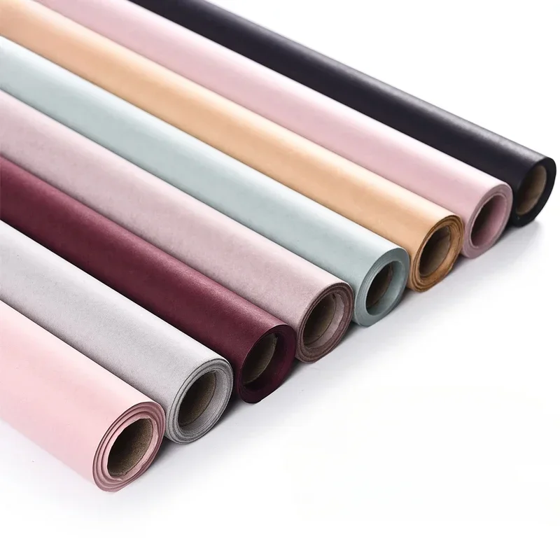

60 см х 15 ярдов, новинка, плотная однотонная крафт-бумага, рулон для упаковки цветов для девочек, водонепроницаемая рулонная бумага для упаковки розовых цветов