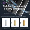 ZhangJi Propeller Driven Handheld Shower Head High Pressure Water Saving Premium Turbocharged for Bathroom Accessaries Shower 5