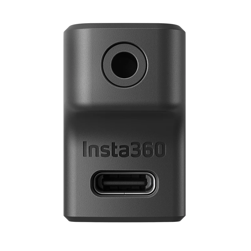 Adaptateur audio pour Insta360 ACE PRO et ACE PRO 2, emballage et contenu de la boîte.
