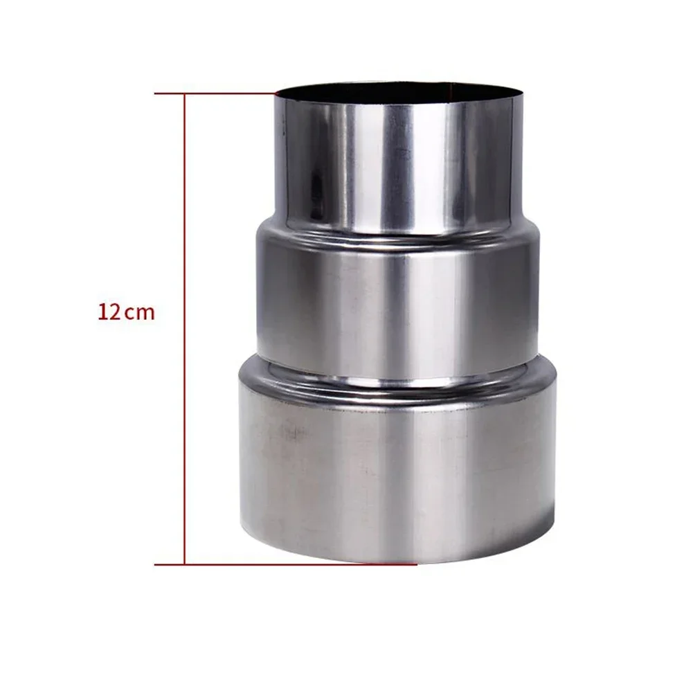 Duct Pipe Connector Ventilation Pipe Reducer Stainless Steel Flue Exhaust Pipe Liner Reducer