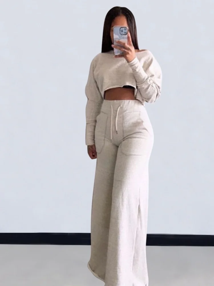 Wmstar Two Piece Set Women Wholesale 2025 Summer Casual 3 Color Autumn Winter Sets Stock Fancy Club Clothes Street Wear