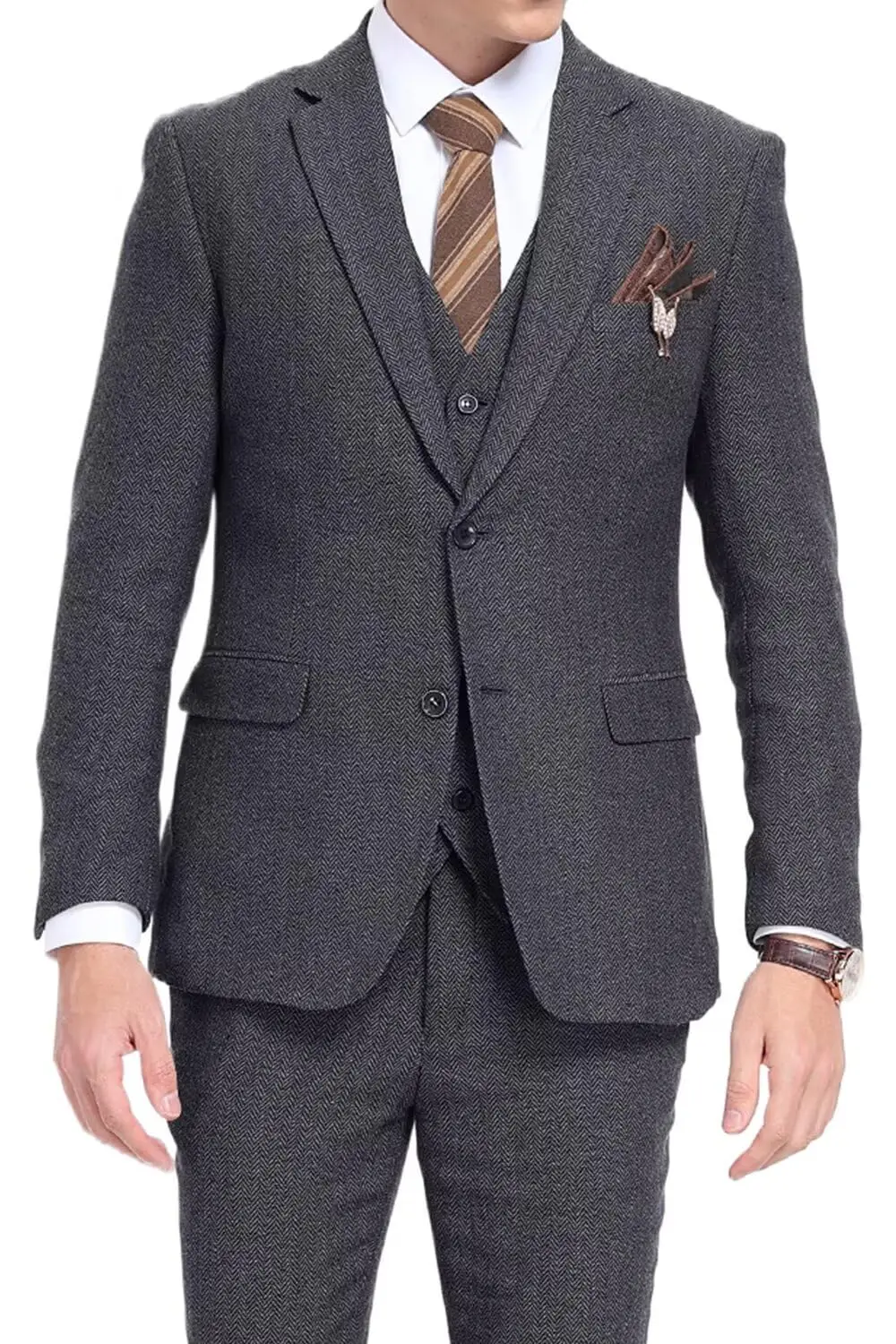 Costume à chevrons pour hommes