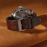 18mm 19mm 20mm 21mm 22mm 24mm véritable peau de vache rétro huile cire bracelet de montre à dégagement rapide bracelet en cuir pour Seiko pour bracelet Rolex 4
