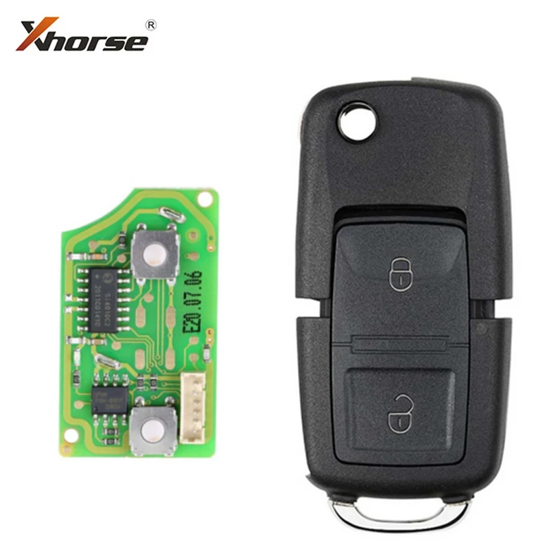 

NHKEY XHORSE XKB508EN Wire Universal Remote Key For Vw B5 Style 2 Buttons Work with MINI Key Tool/VVDI2 English Version
