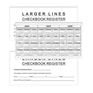 Check Registers For Personal Checkbook Low Vision Checking Account Register Checkbook Ledger For Checking And Saving Account