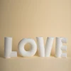 Glazed Ceramic Love Letters Vase Set, Modern Minimalist, Living Room, Wedding Party, Home Decoration Accessories, Interior Table 1