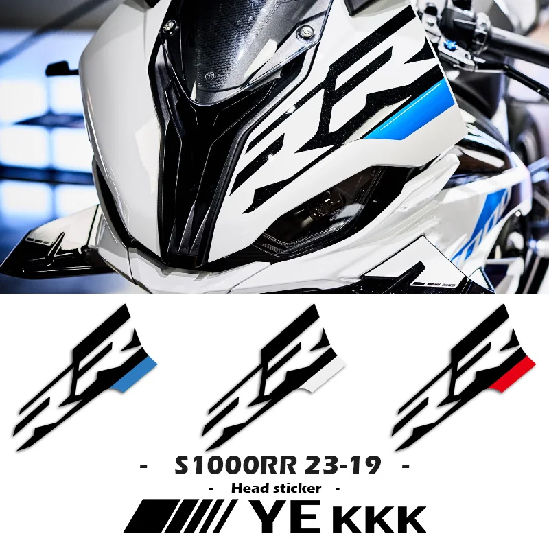 For BMW S1000RR S 1000RR RR 2023 2022 2021 2020 2019 Fairing Shell Head Hollow Sticker Decal Customization RR Drawing fairing shell sticker decal front head shell hollow line customization s1000xr 23 for bmw s1000xr 2023 new