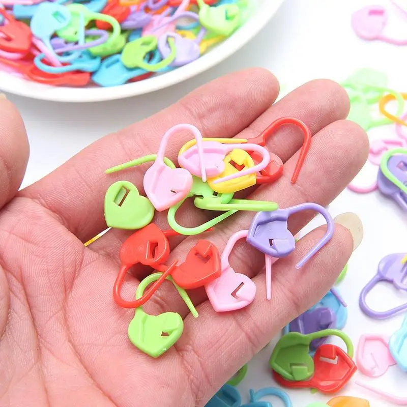 Knitting Tools 20/50 Pack Knitting Tools Small Buckle Plastic Buckle Pin Marker Anti-Unlock Sweater Counter Mark