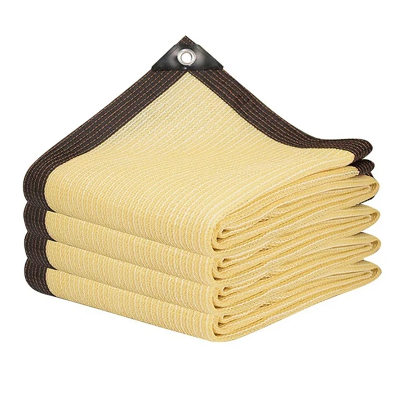 

Защита от УФ-лучей, бежевая затеняющая сетка для сада, искусственная затеняющая паруса, наружная крышка для тента для бассейна, искусственная