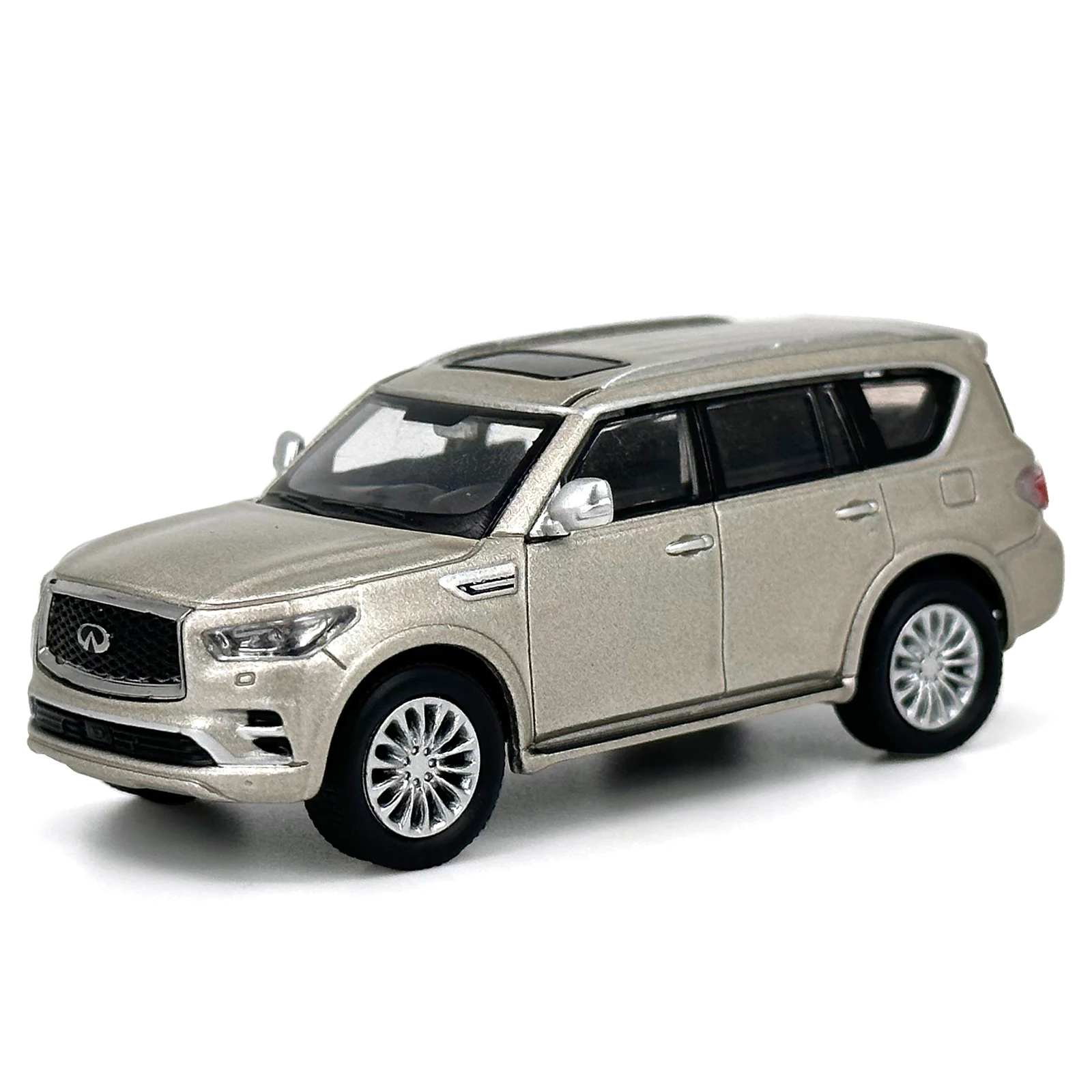 1:64 Scale Diecast Infiniti QX80 2020 Simulation Static Car Model 1/64 Miniature Car Model Fans Collection Display Decoration 3