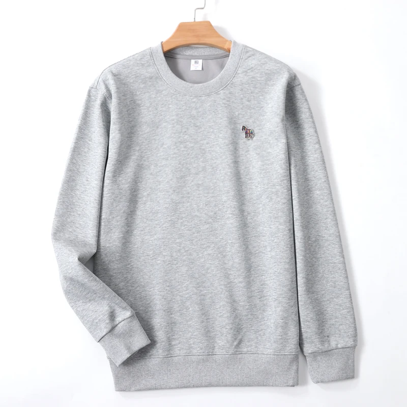 2025 Nuovo 100% puro cotone Primavera Autunno marchio di fascia alta Uomo/Donna Manica lunga O-Collo stile alla moda Coppia T-shirt reathable 3